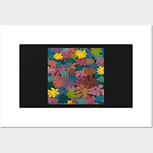 Bikini Bottom Flower Pattern Posters and Art